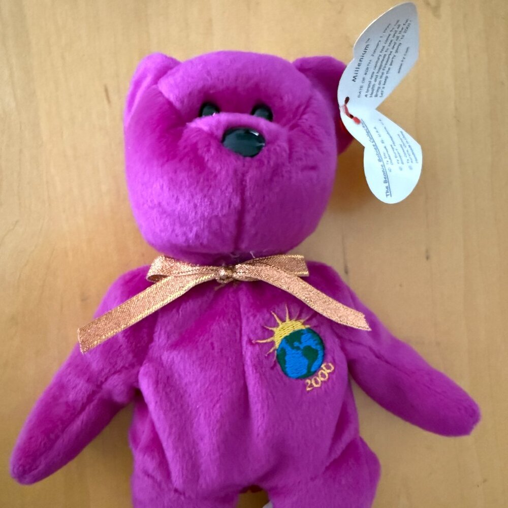 NWT Millennium/Millenium Beanie Baby with all 3 typos